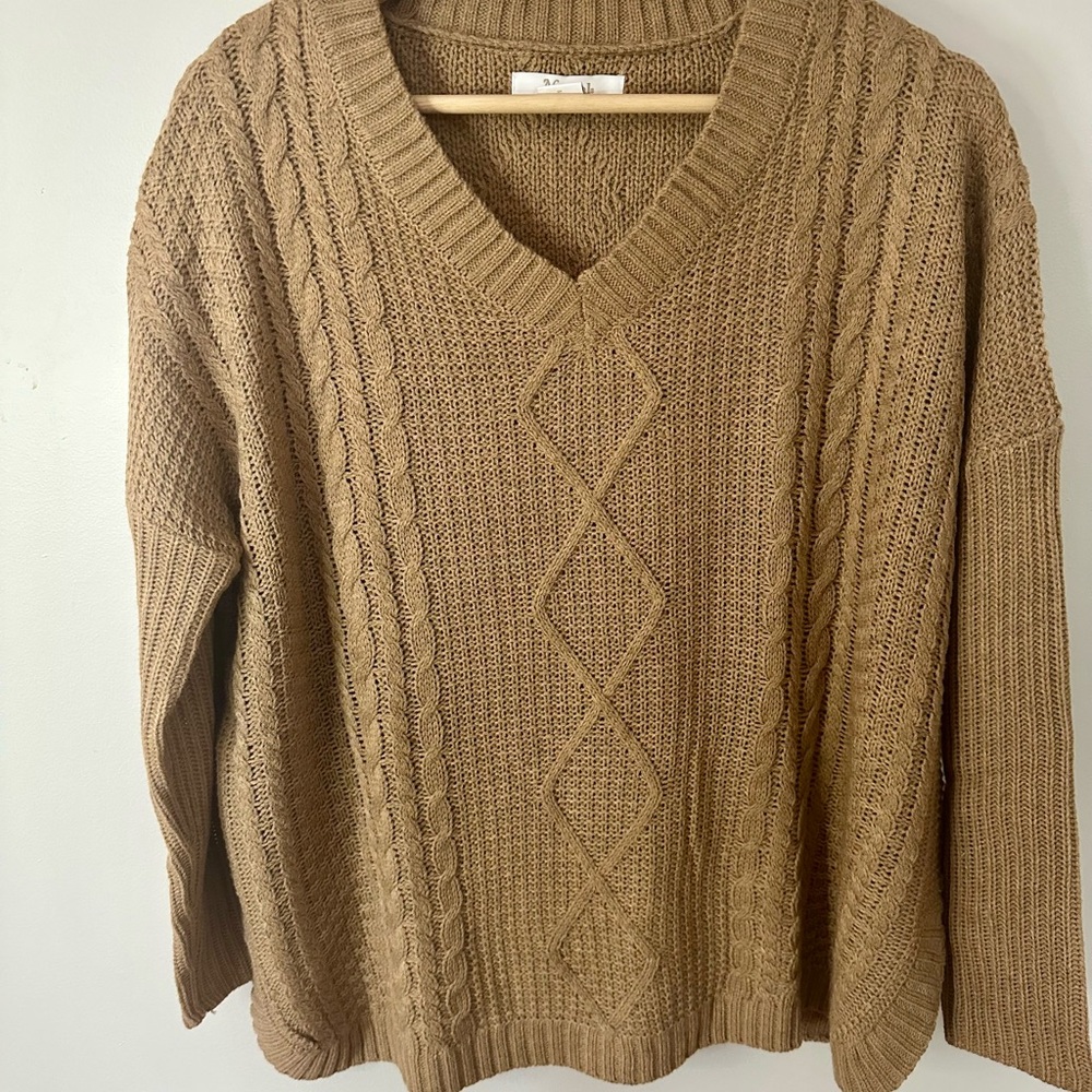 Natural Reflections Tan Sweater - Size S